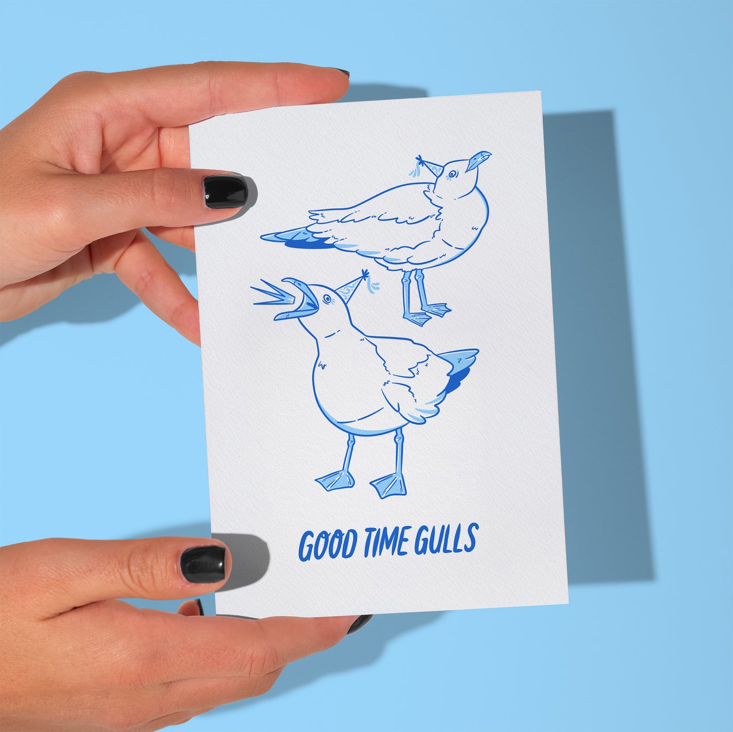 "Good Time Gulls" Greetings Card